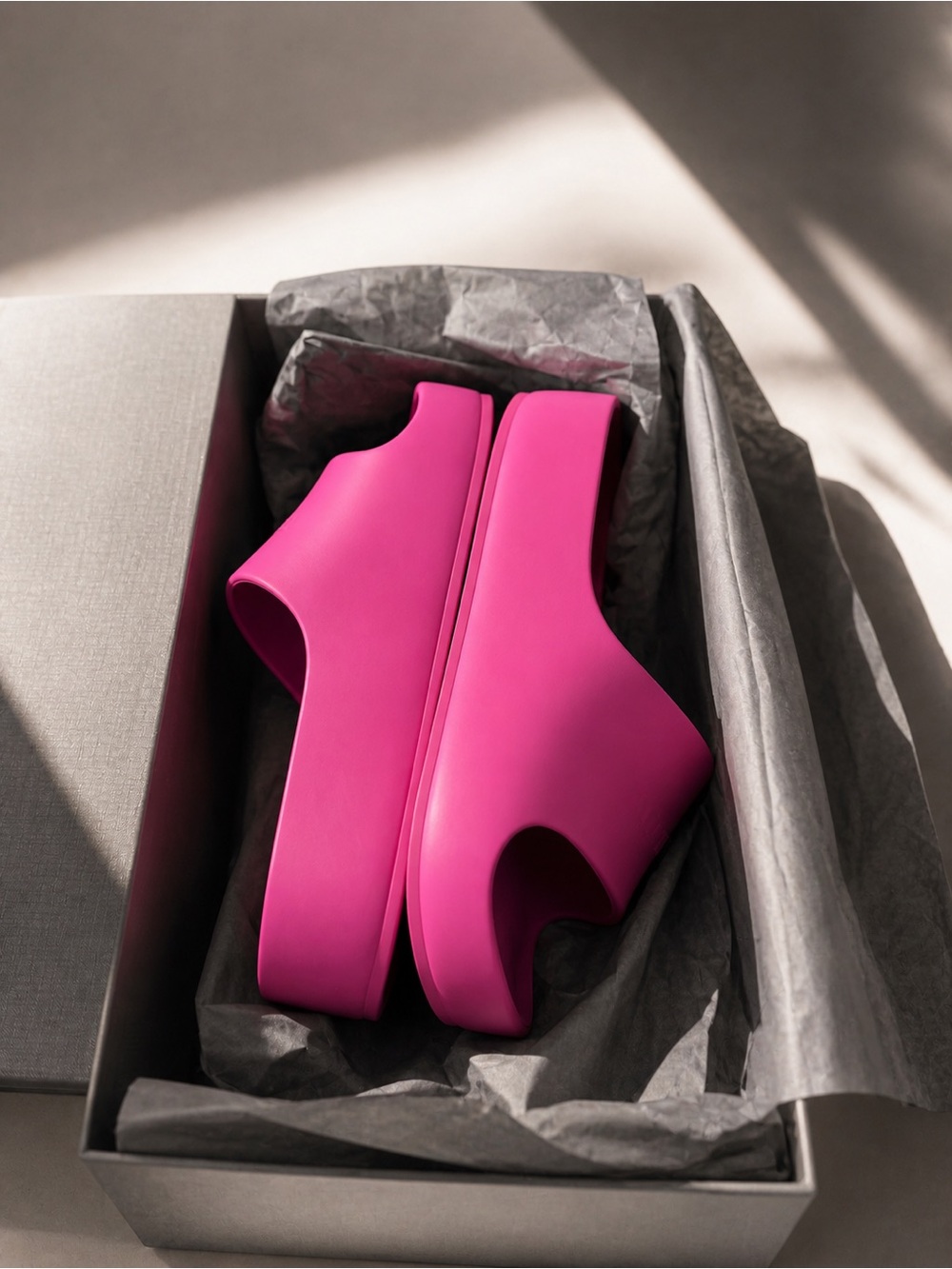 Balenciaga Chunky Slide Sandals Pink Size EU 41 US 10 New with Box - Picture 5 of 9